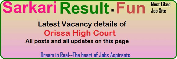Jobs in Orissa High court